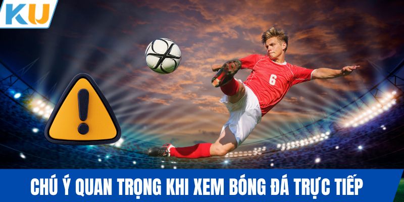 Chú ý quan trọng khi xem bóng đá trực tiếp